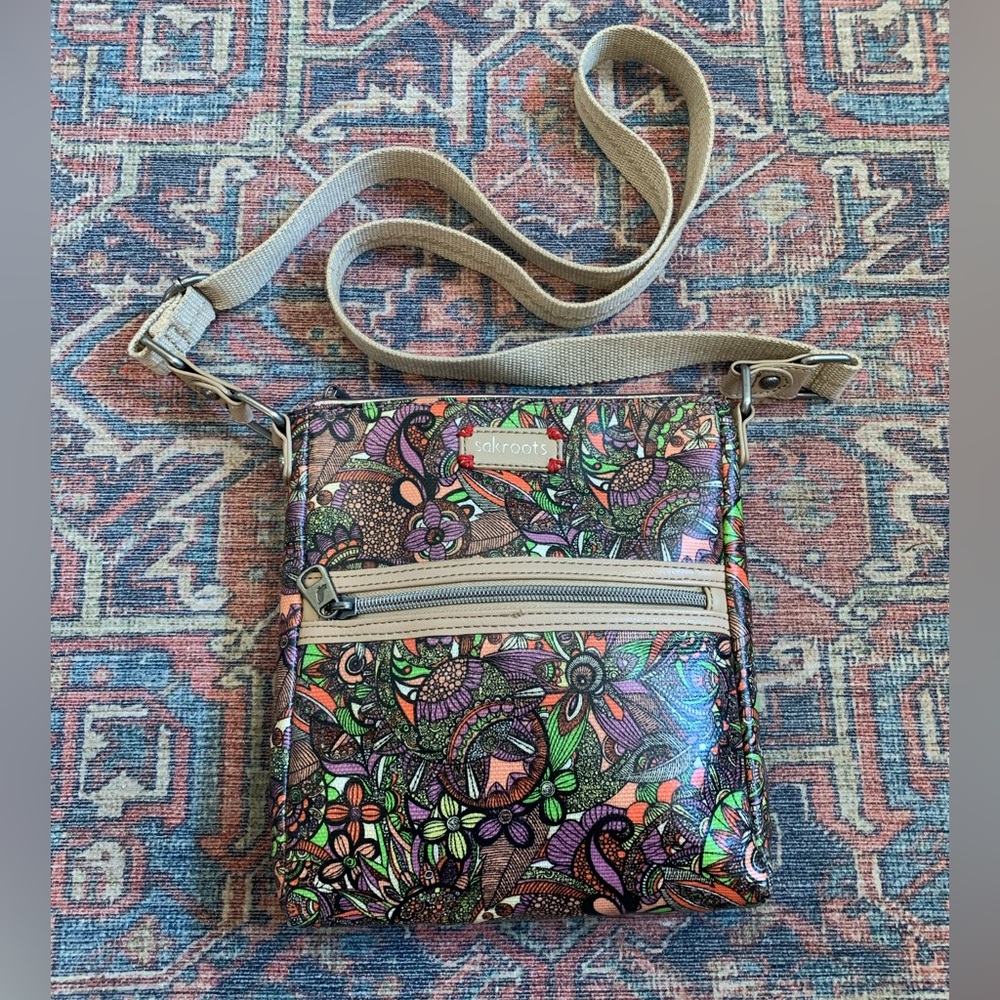 Floral Sakroots Crossbody Bag